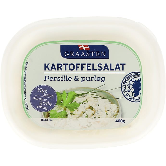 Kartoffelsalat m. persille og purløg
