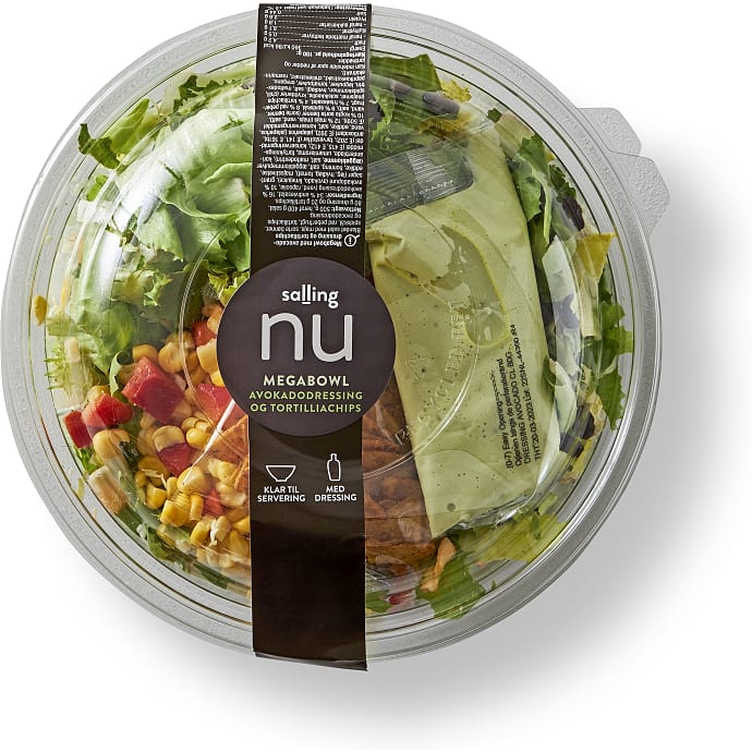 Megabowl med Avocadodressing og Tortillachips