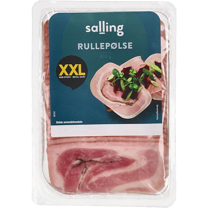 Rullepølse i skiver