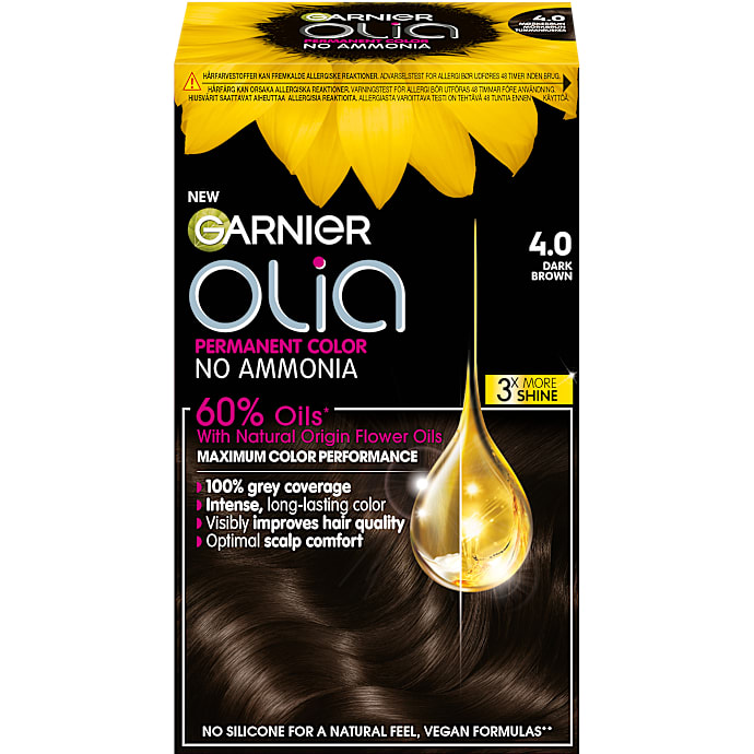 Garnier Permanent Hårfarve 4.0 Dark Brown