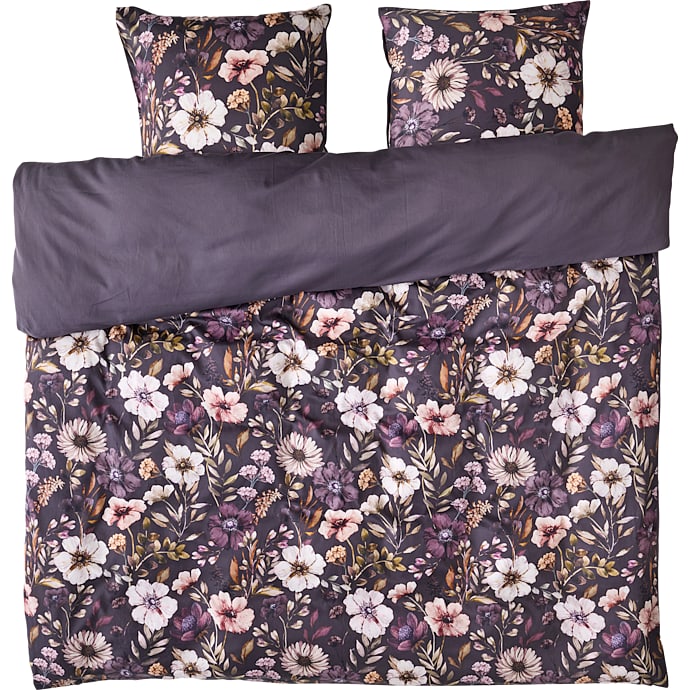 Maison Lux Sengetøj Blomster Brun