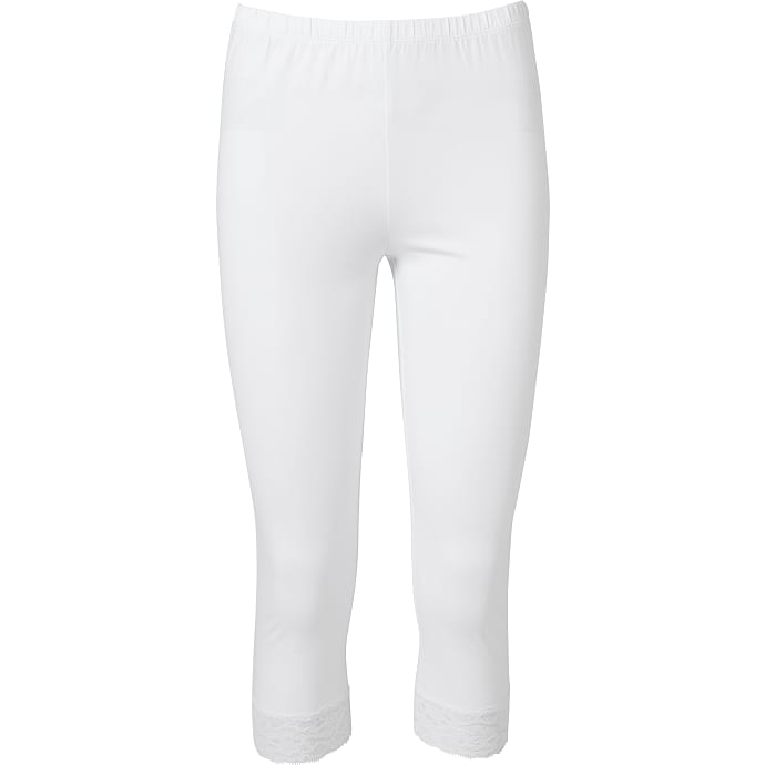 VRS dame leggings capri str. S - hvid