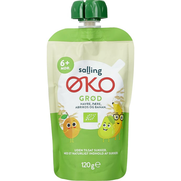 Salling ØKO Grødsmoothie havre pære abrikos banan
