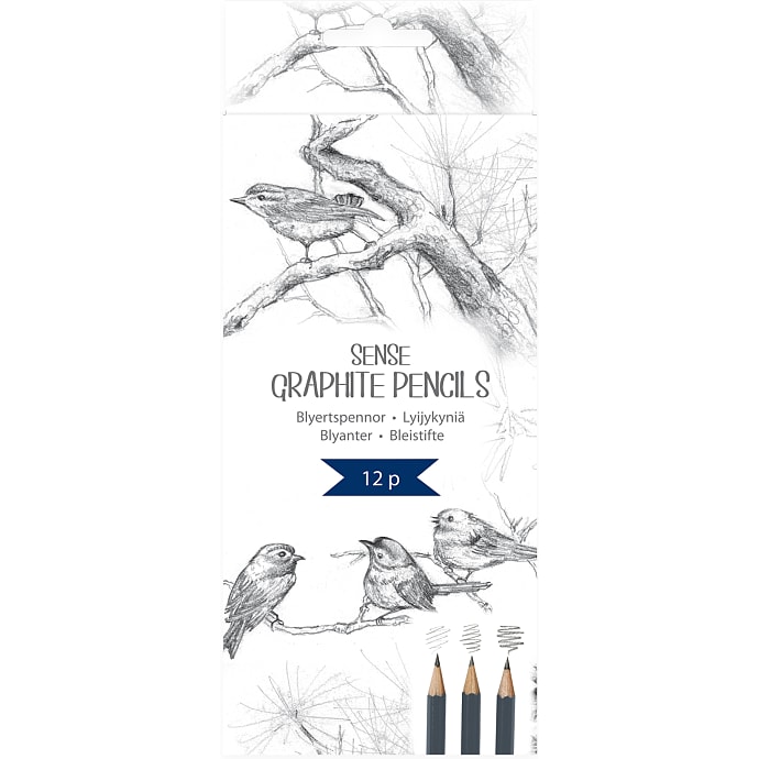 Sense Skitseblyanter 12 hårdheder
