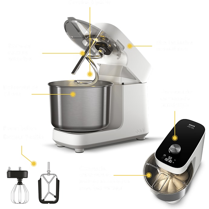 Ooni Halo Pro spiral mixer - Polar white