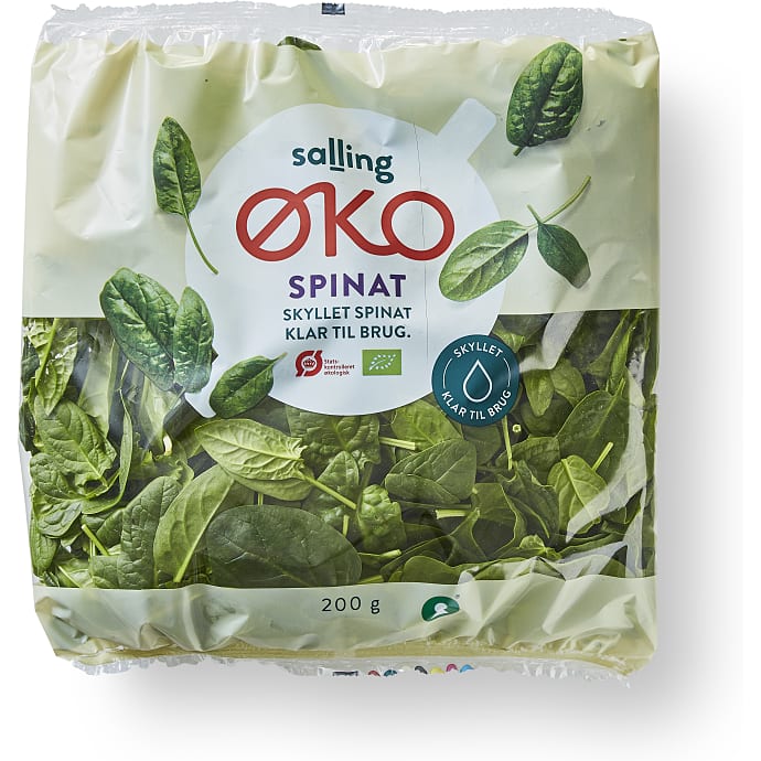 Salling ØKO Skyllet spinat 200 g