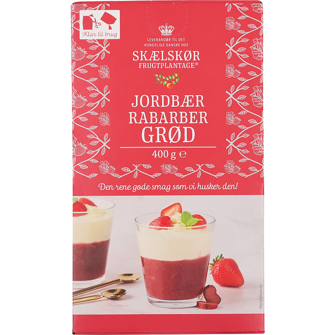 Jordbær-rabarbergrød