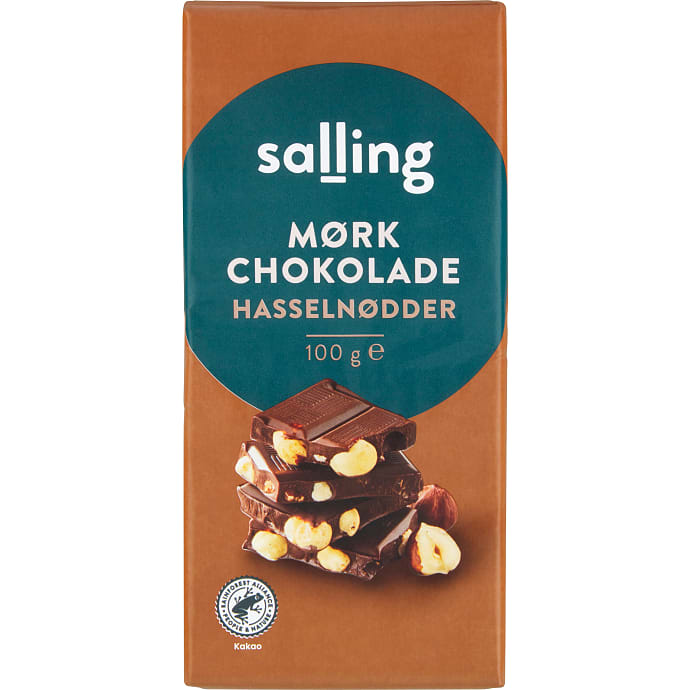 Salling Mørk Chokolade med Hasselnødder