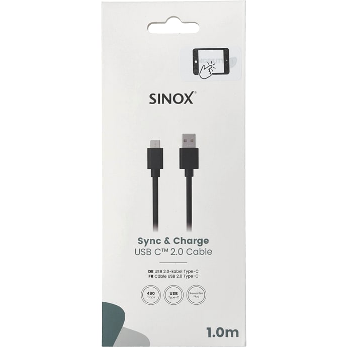 Sinox USB-A til USB-C Opladerkabel