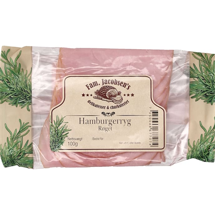 Fam. Jacobsen's, Hamburgerryg i skiver