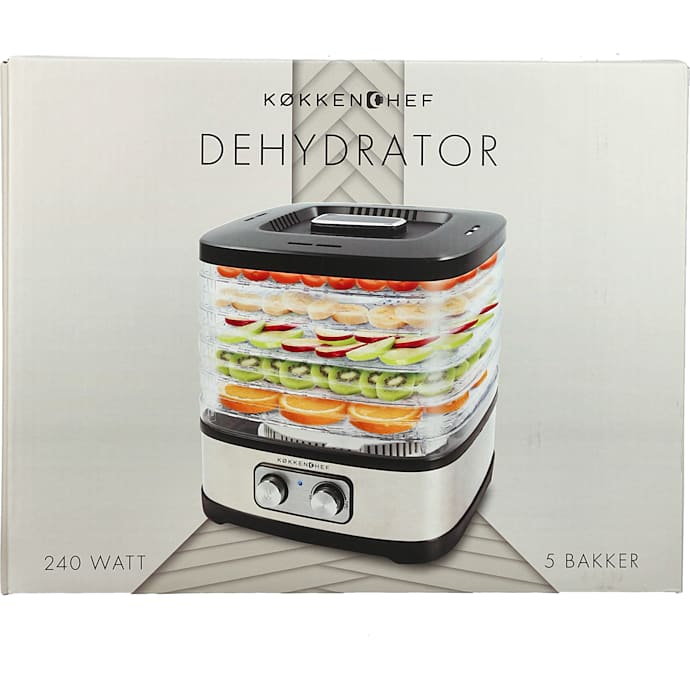 Køkkenchef food dehydrator - sølv/sort
