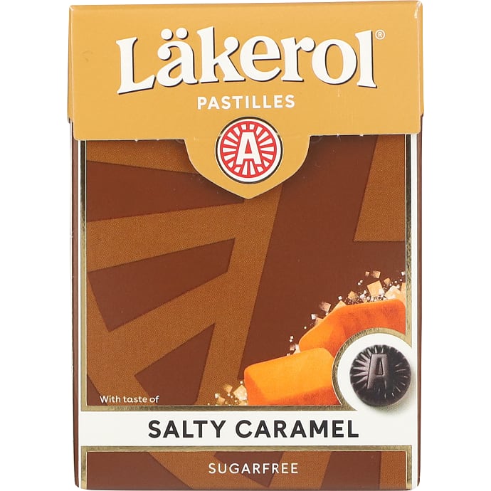 Lakridspastiller m. saltkaramelsmag sukkerfri