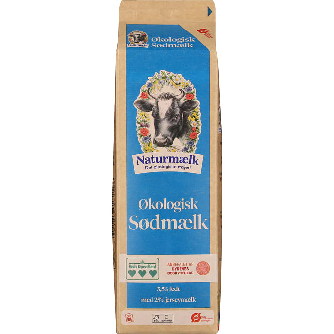 Sødmælk 3,5% fedt øko