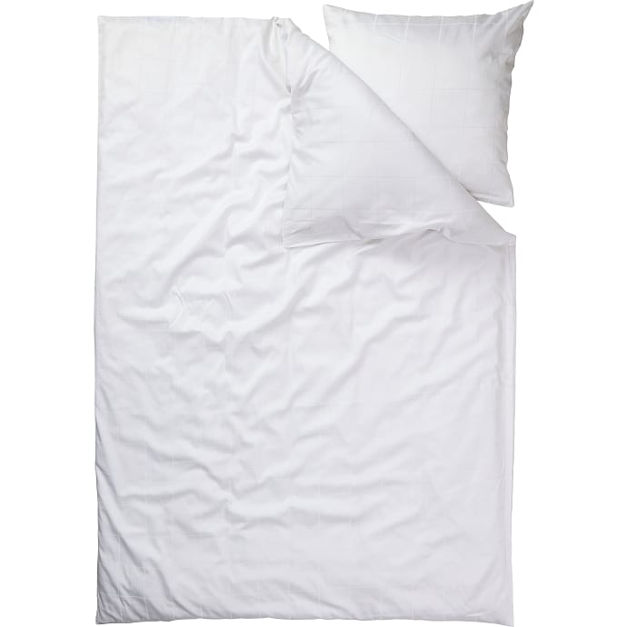 MAISON sengetøj 140x220 cm - tern dobby hvid