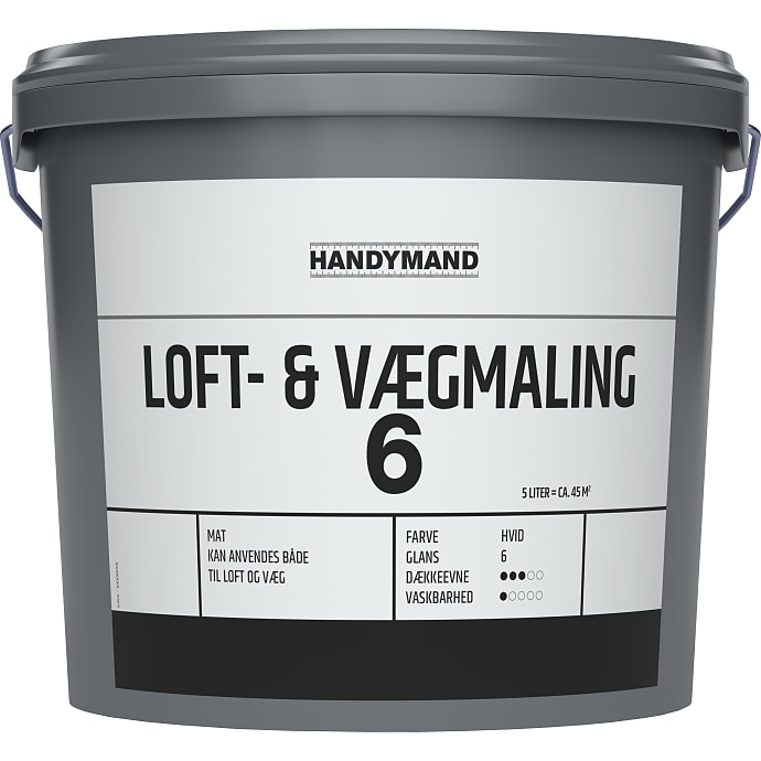 Handymand Loft- og Vægmaling Mat Hvid