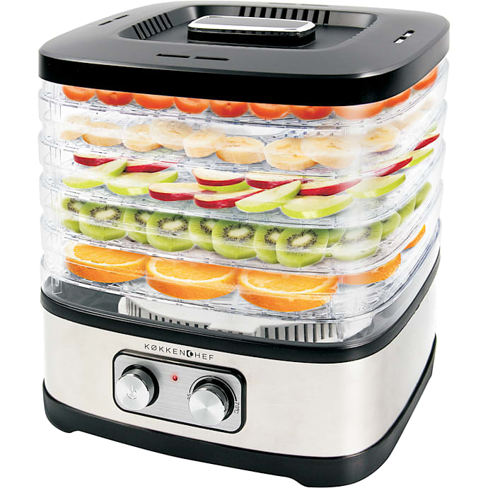 Køkkenchef food dehydrator - sølv/sort