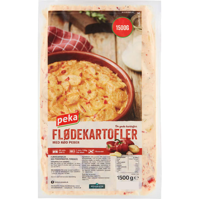 Flødekartofler m. rød peber