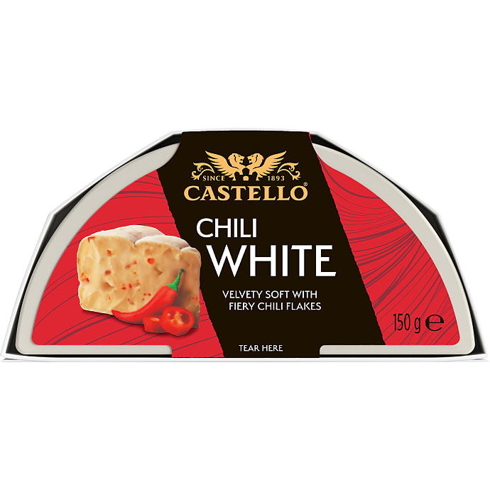 Hvidskimmelost m. rød chili