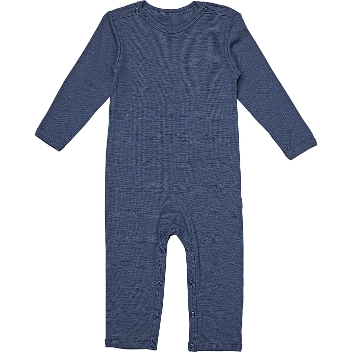 808 baby uld heldragt str. 80 - blå