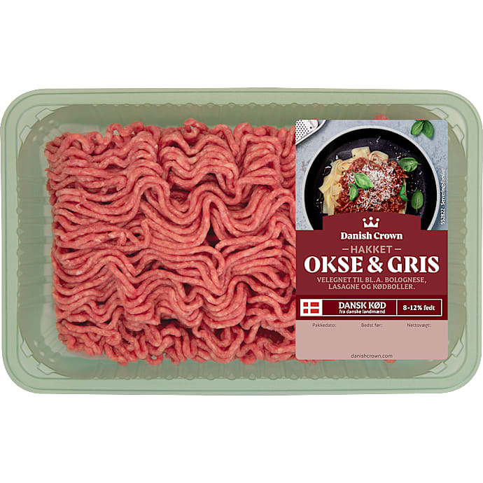 Danish Crown Hakket okse- og grisekød 8-12% fedt