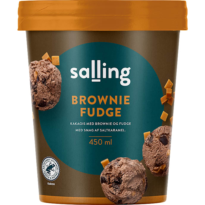 Salling Mælkeis Fudge Brownie
