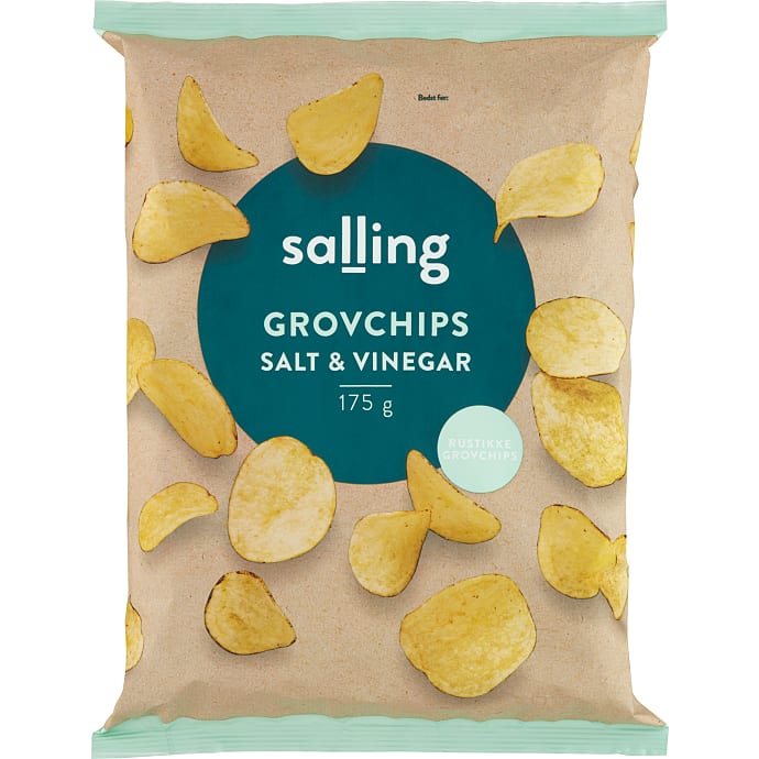 Grovchips m. salt og eddike