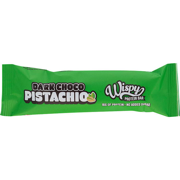Proteinbar m. pistacie- og mørk chokoladesmag
