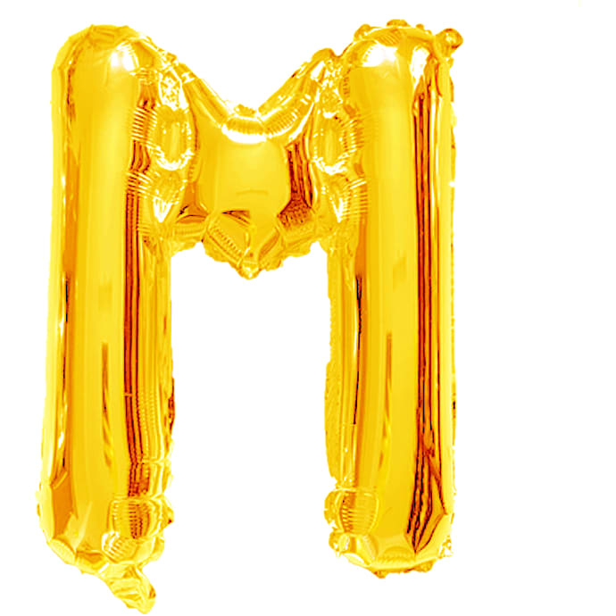 Salling Folieballon M 35 cm Guld