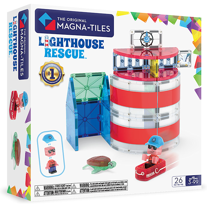 Magna-Tiles Lighthouse Rescue magnetisk byggesæt - 26 dele