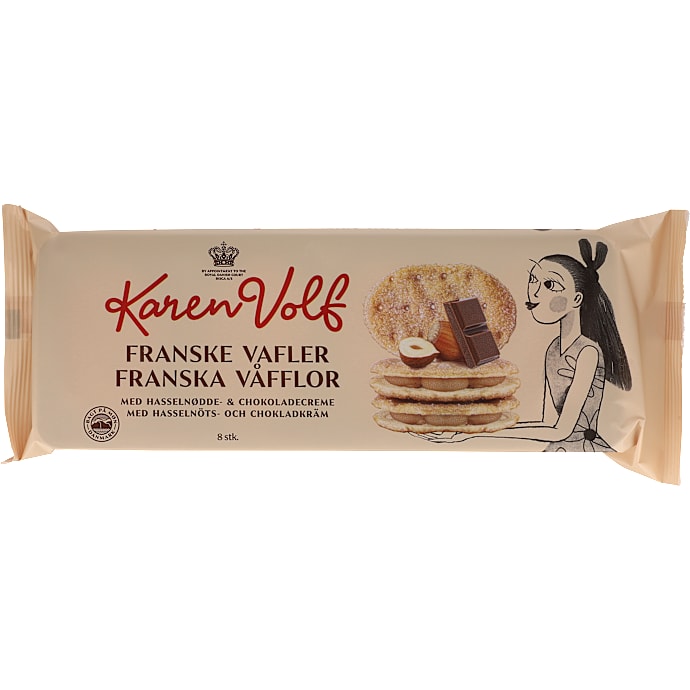 Karen Volf Franske Vafler Hasselnød 107 g