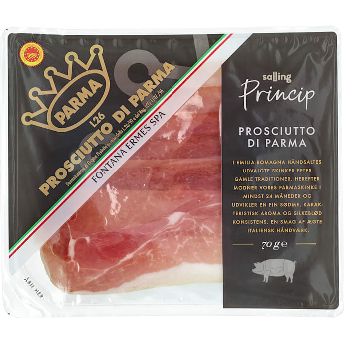 Salling princip parmaskinke 24måned 70g