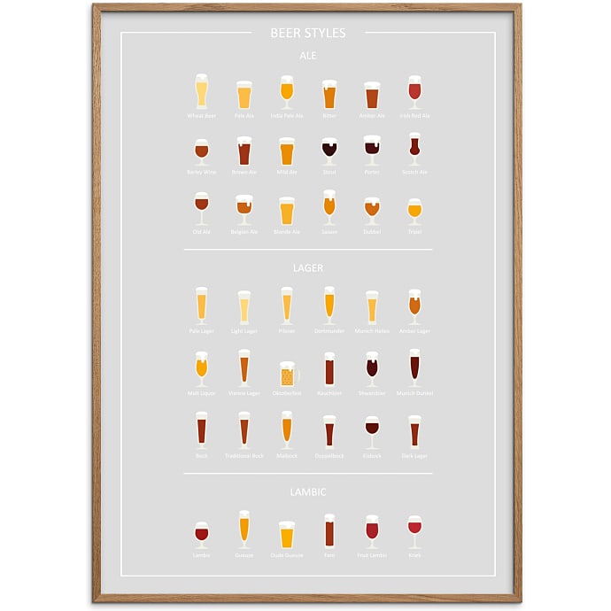 Citatplakat Beer styles øl guide