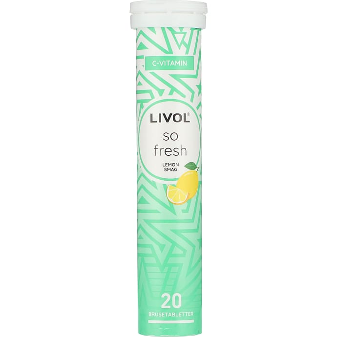 Livol Brusetabletter m. C-vitamin Lemon 20 stk