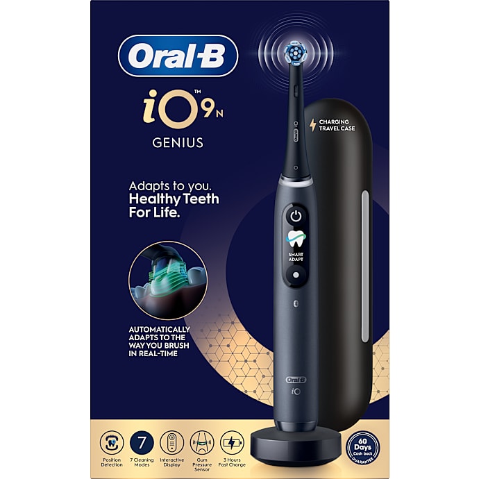 Oral-B iO9 elektrisk tandbørste - Black Onyx – produktbillede