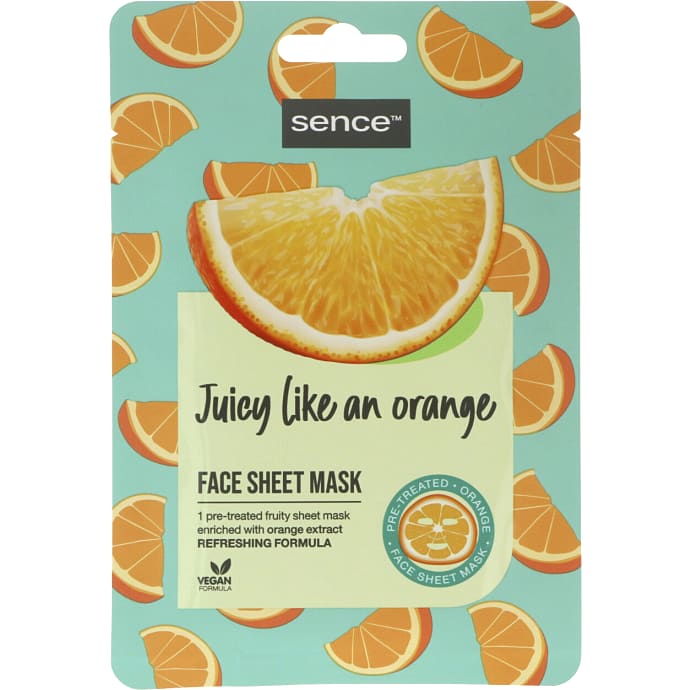 Ansigtsmaske m. appelsin