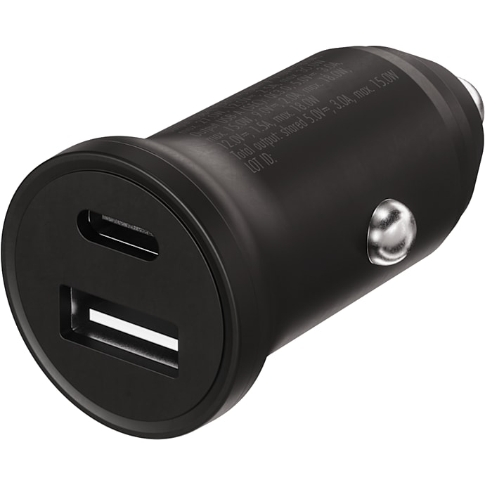 X2O 30W dobbelt billader USB-C/A Sort