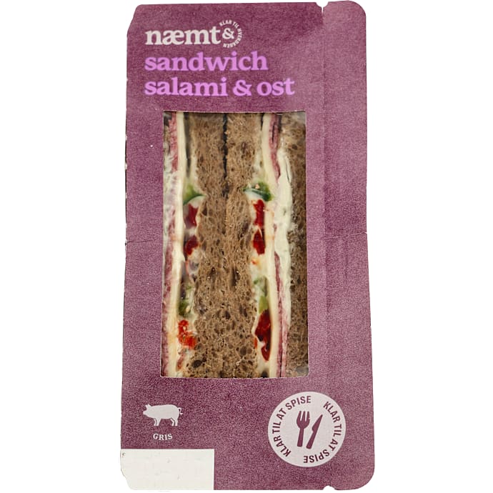 Næmt Sandwich m. salami og ost