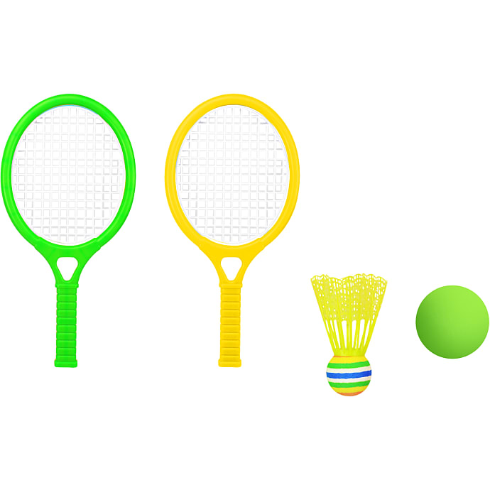 Tennissæt - grøn/gul