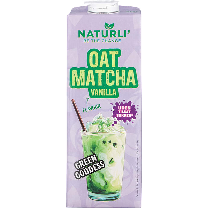Naturli' Havredrik m. matcha og vanilje