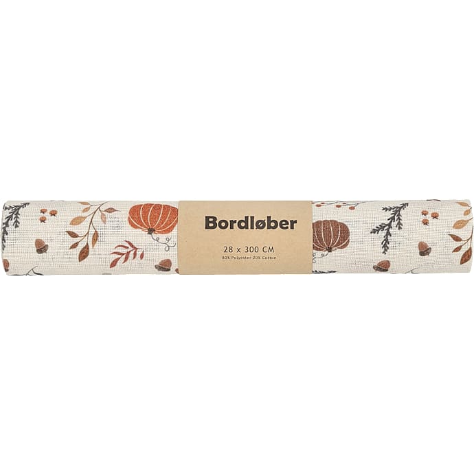 Bordløber 28 cm x 3 meter - flere varianter - assorteret