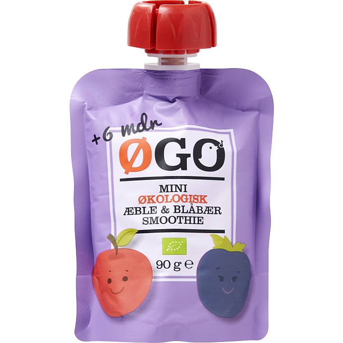 ØGO Smoothie æble og blåbær øko 90 g