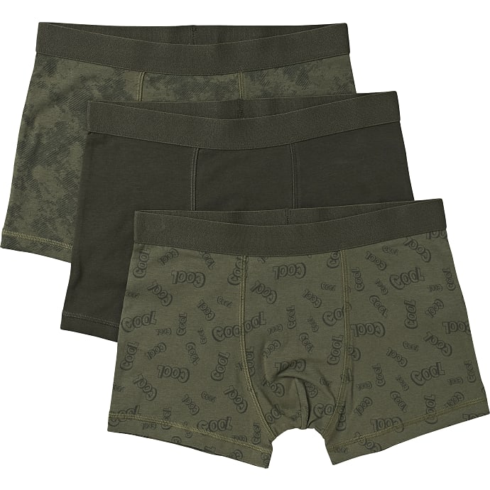 VRS teen 3-pak boxershorts str. 170 - grøn
