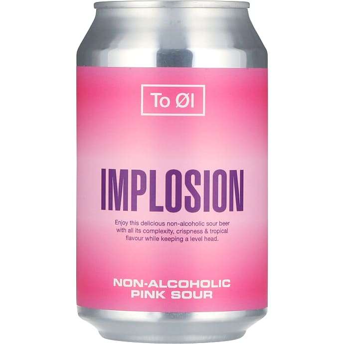 To Øl Implosion Pink Sour alkoholfri