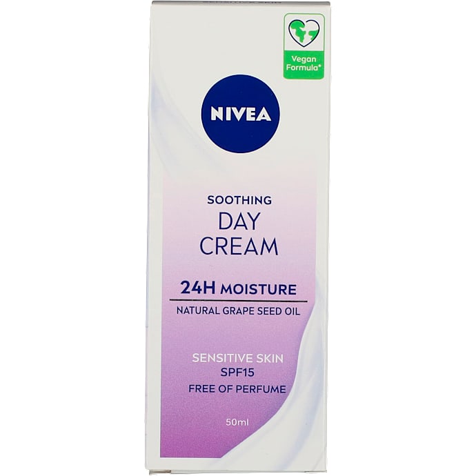 Soothing dagcreme m. vindruekerneolie m. solfaktor 15 sensitiv hud