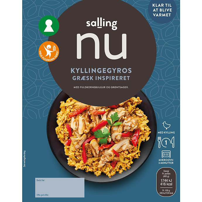 Salling Gyros med kylling og bulgur