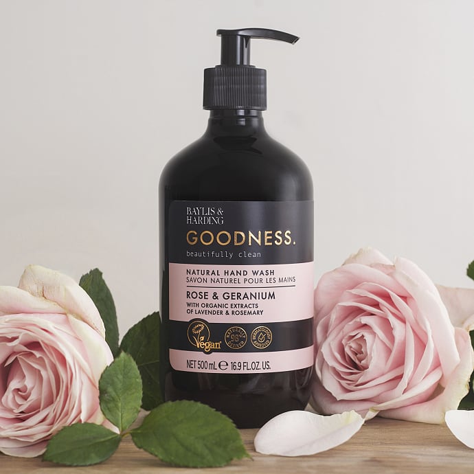 Baylis & Harding Håndsæbe rose og geranium