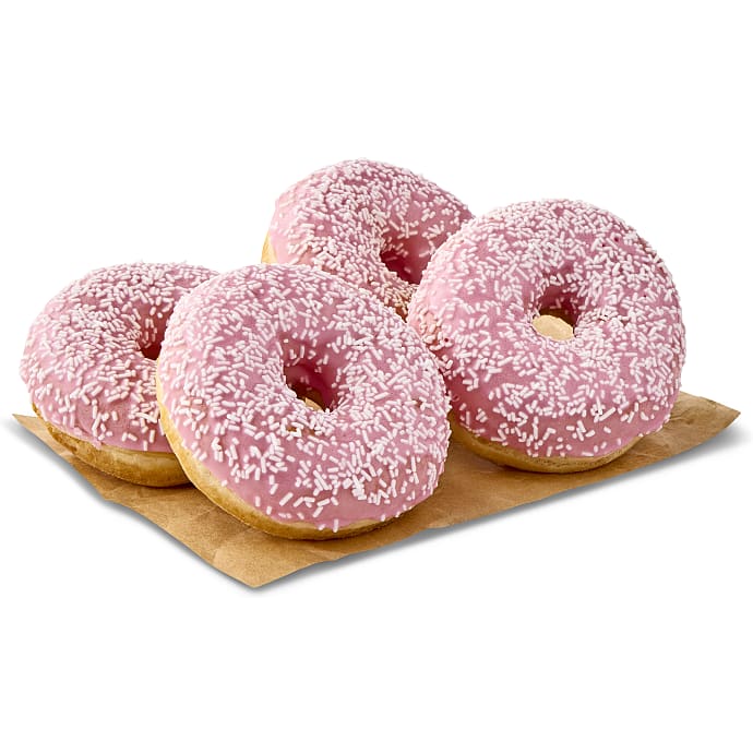 Donut m. glasur 4 stk