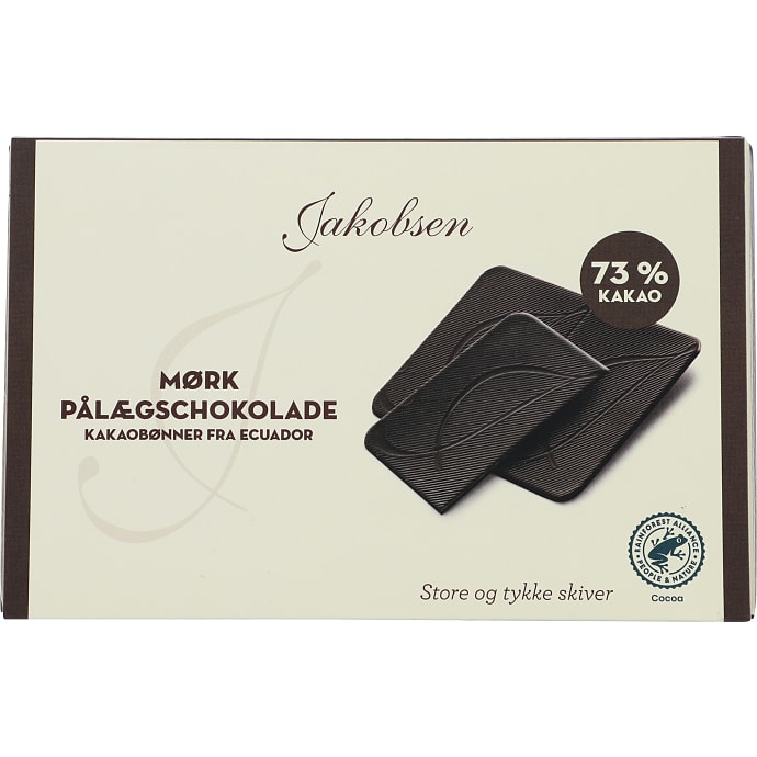 Mørk pålægschokolade 73% kakao