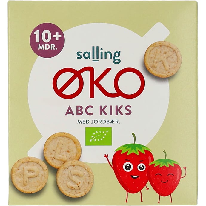 Kiks m. jordbær fra 10 mdr. øko