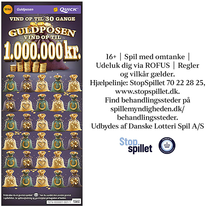 Guldposen - skrabelod